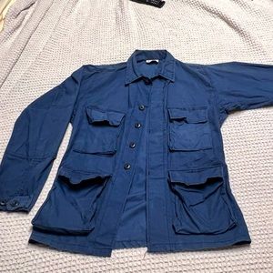Vintage Vietnam Mens Tactical Battle Fatigue, Size XS, Navy Blue long sleeve